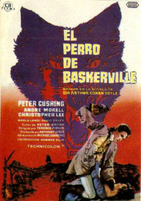 Cartel deEl perro de Baskervilles