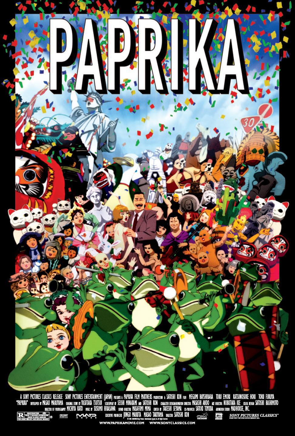 Cartel de Paprika, detective de los sueños