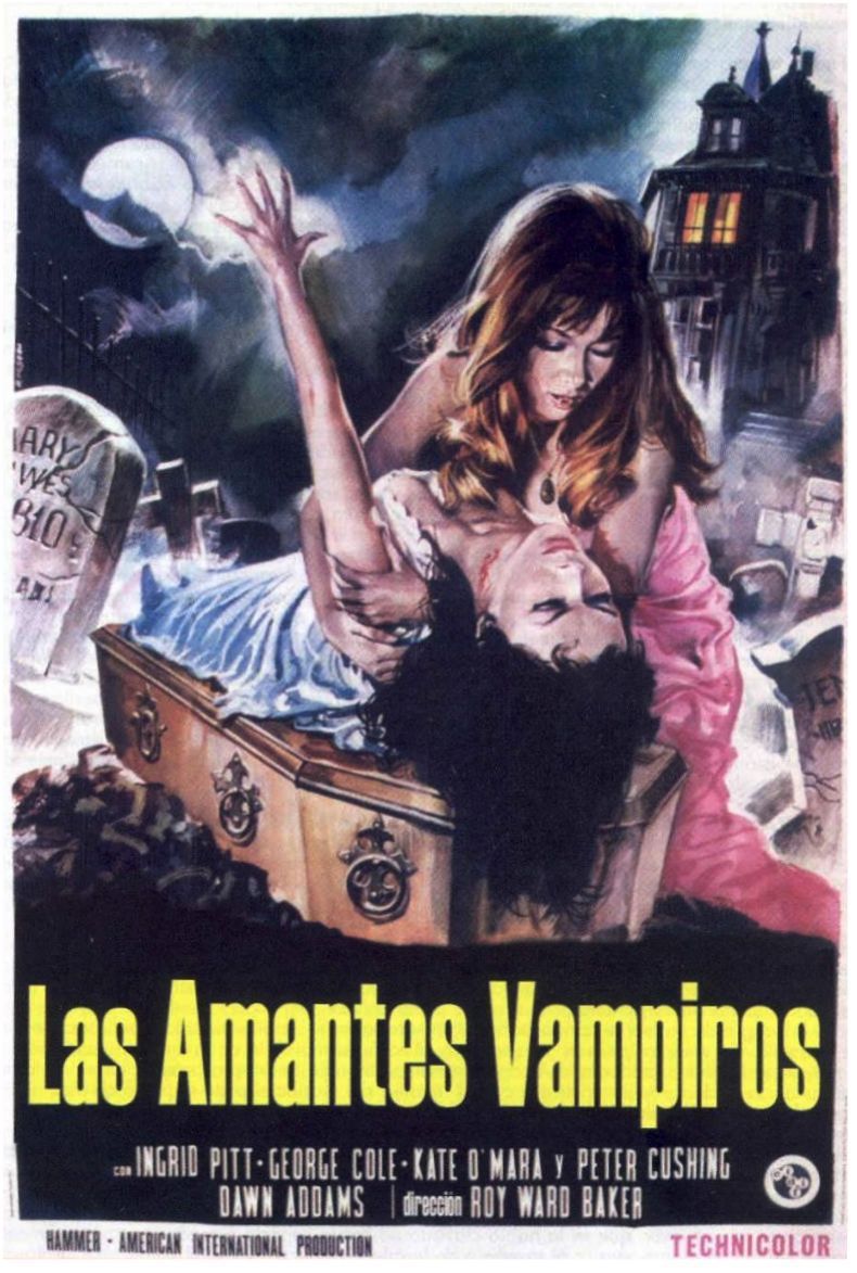 Cartel deLas amantes del vampiro