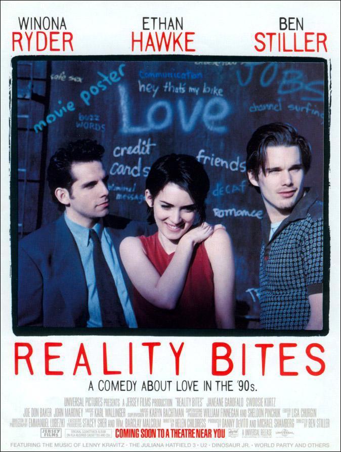 Cartel de Reality Bites (Bocados de realidad)