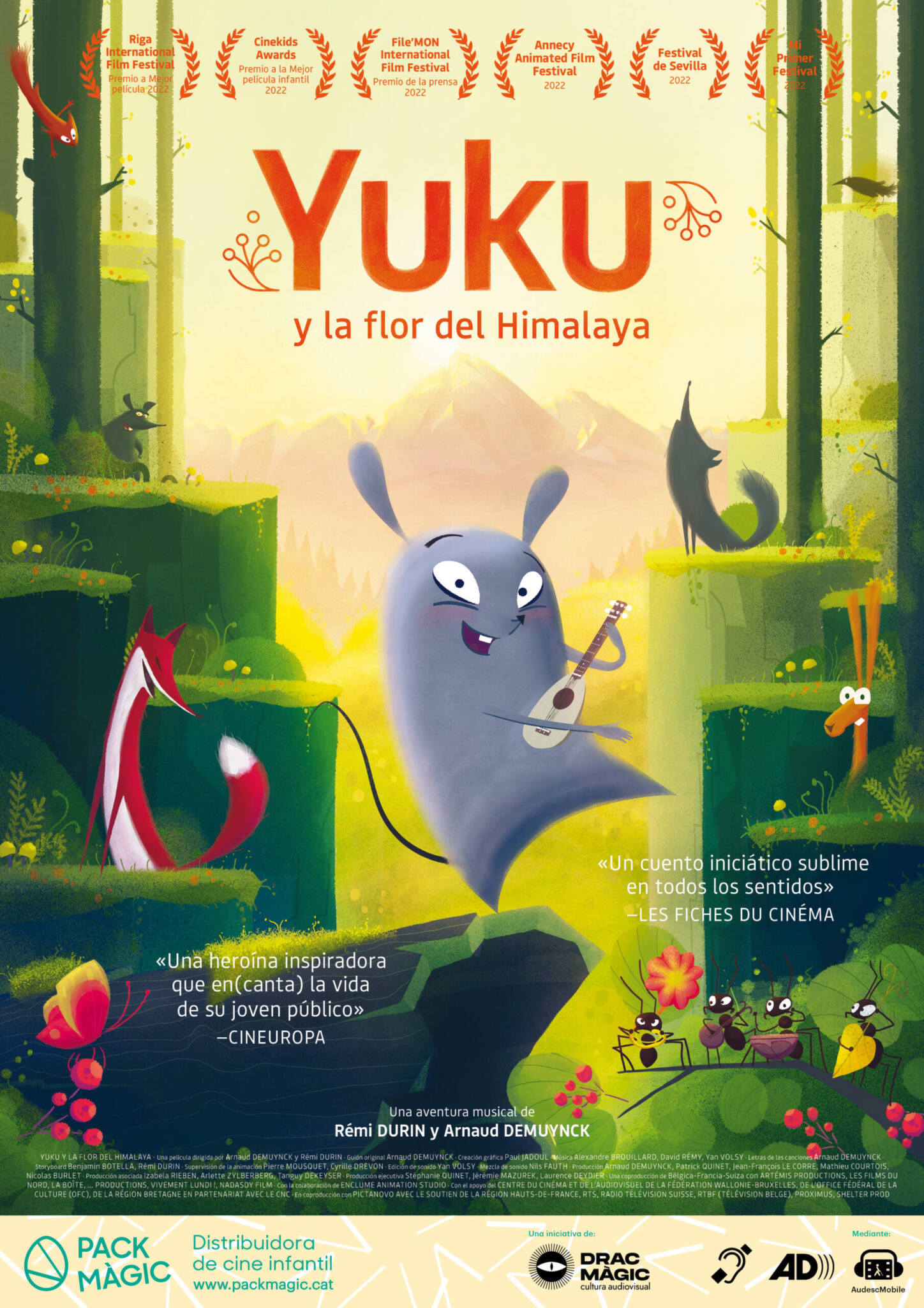 Cartel de Yuku y la flor del Himalaya