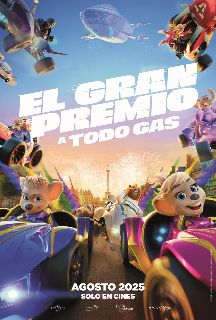 Cartel de El Gran Premio: a todo gas