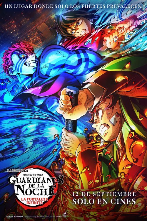 Cartel de Guardianes de la noche: Kimetsu no Yaiba. La fortaleza infinita