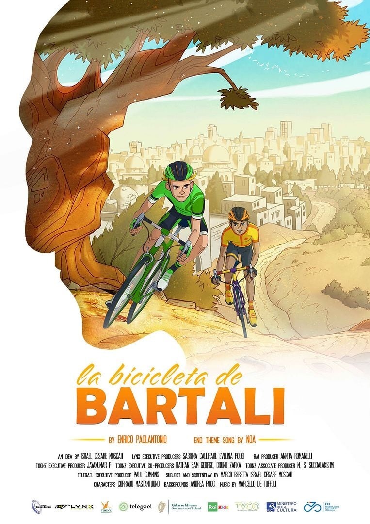 Cartel de La bicicleta de Bartali