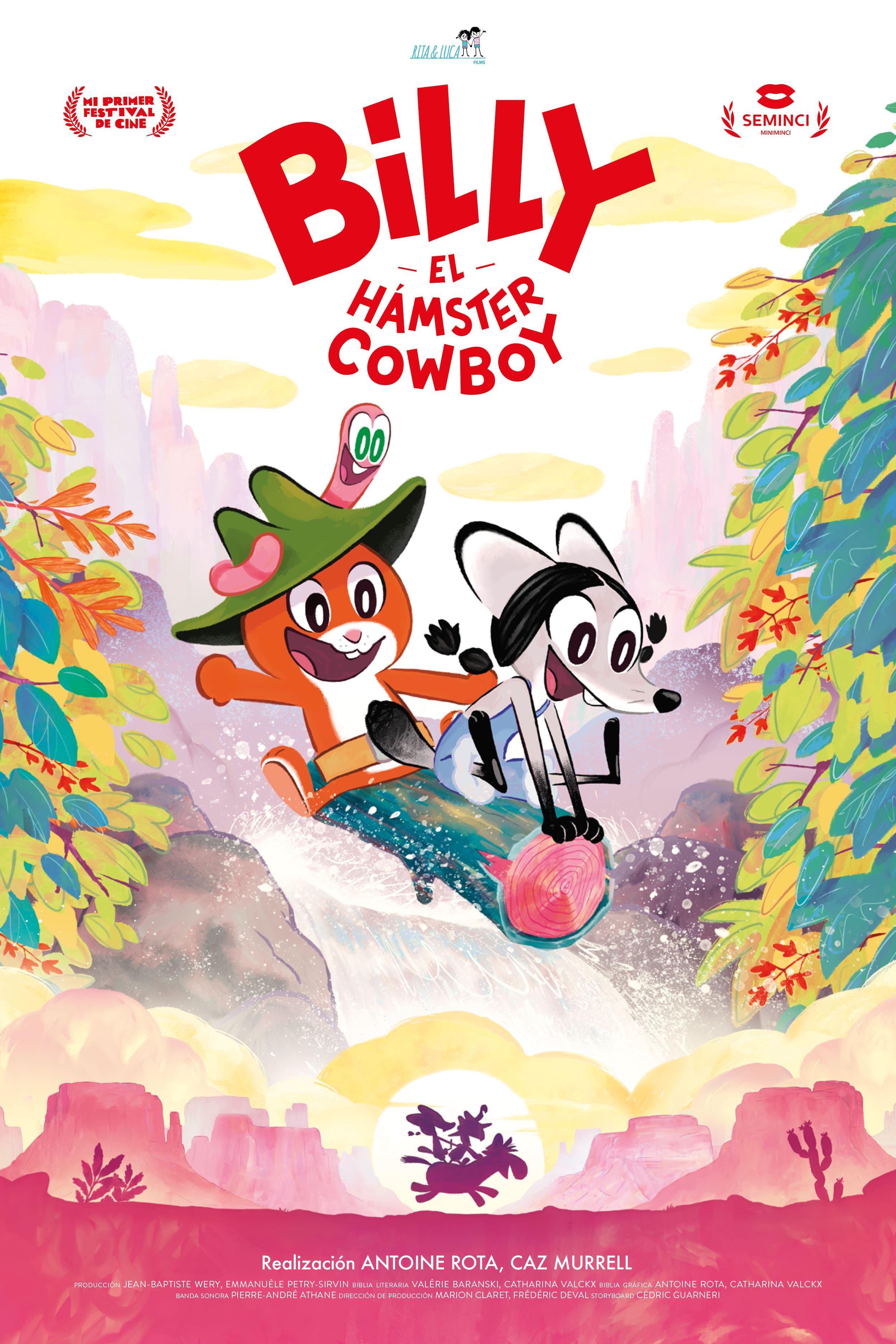 Cartel de Billy, el hámster cowboy