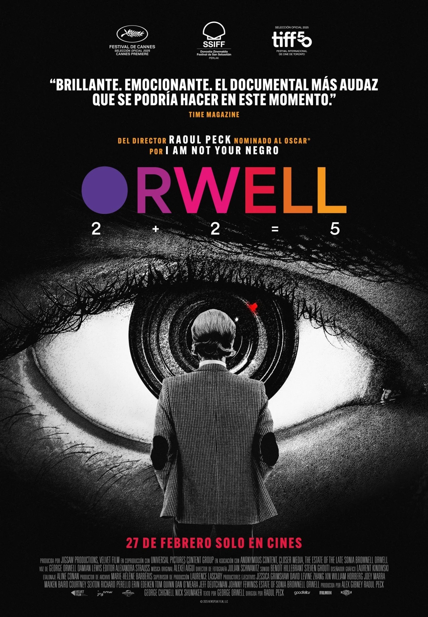 Cartel de Orwell: 2+2=5