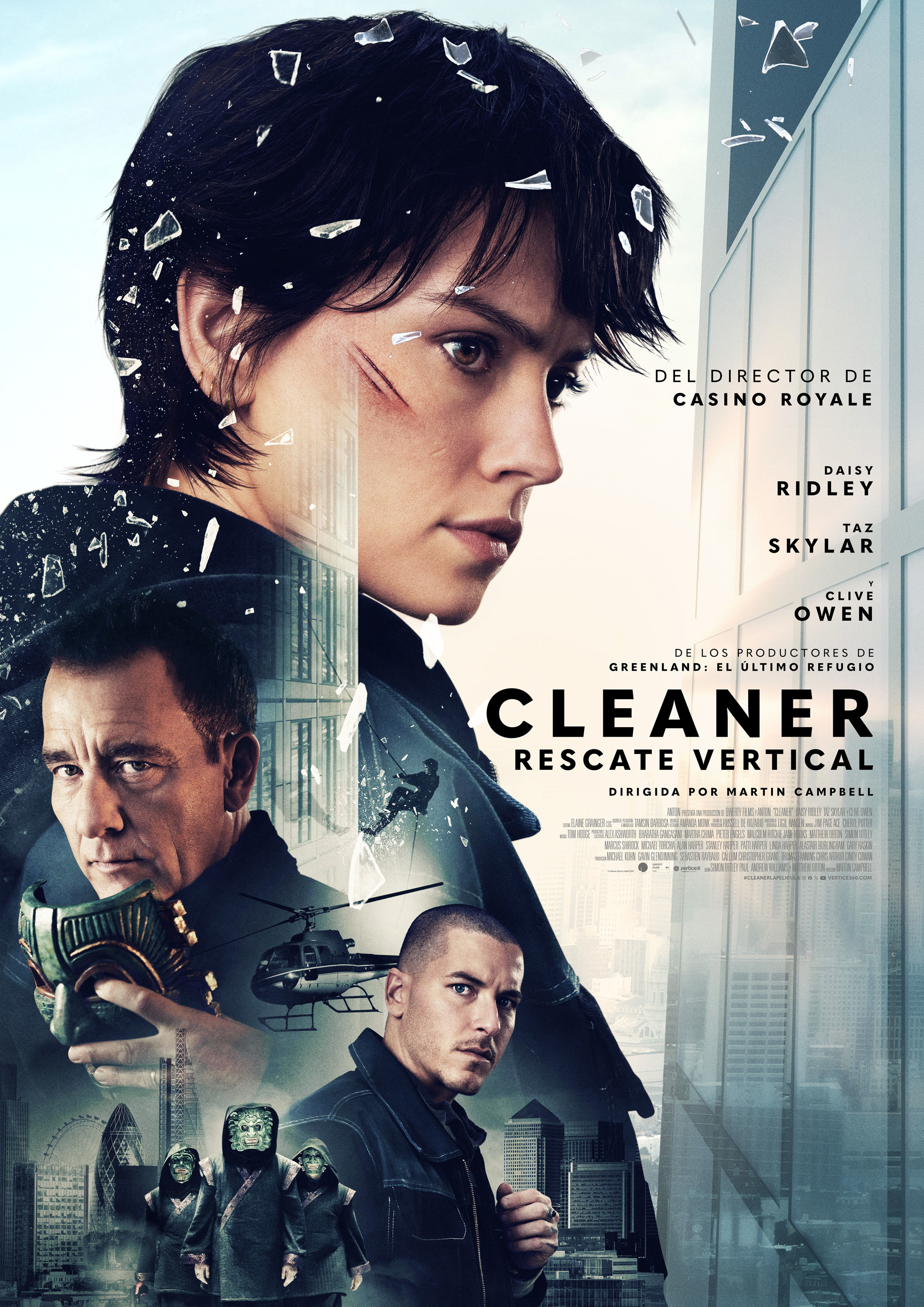 Cartel de Cleaner: rescate vertical
